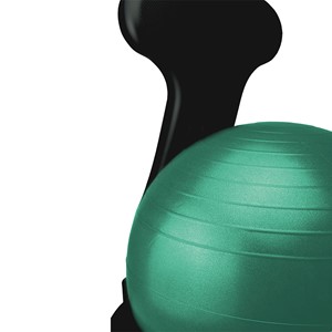 CanDo Plastic Mobile Ball Chair w/ Back